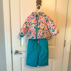 Coat and Matching Snow Bibs | 18 Month Girls